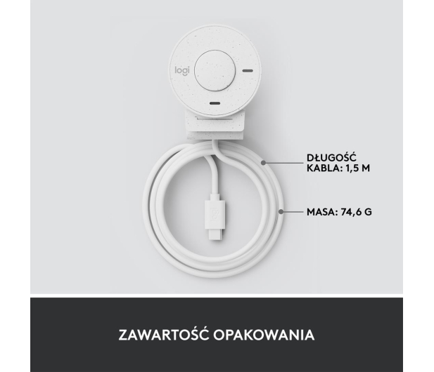 Logitech Brio 300 biały - 1110355 - zdjęcie 14